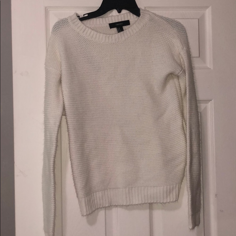 Forever 21 white sweater